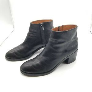 & other stories Leather Ankle Boots Black